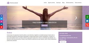 Site para divulgar instagram de psicologia